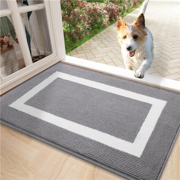 Indoor Door Mat, 32x20, Non-Slip Absorbent Resist Dirt Entrance Mat, Washable - Picture 1 of 7